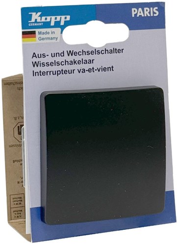 Enzo kopp paris mat sort skiftekontakt + vippe - 4625200
