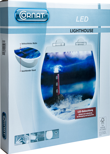 Cornat toiletsæde mdf light house sc - ksdsc361