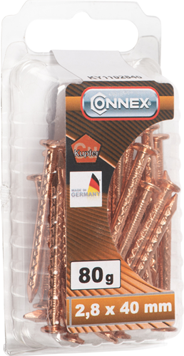 Connex bådsøm 2,8x40 80g cu - ky1102840