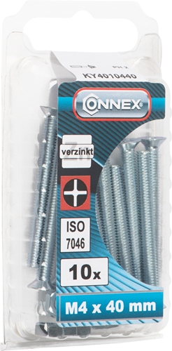 Connex metal skrue vz-k m4x40 10 stk vz - ky4010440