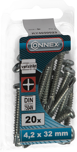 Connex boreskrue bolt 4,2x32 20 stk vz - ky4050023