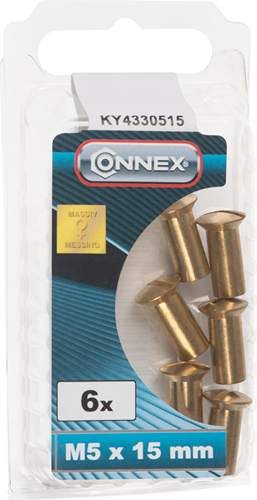 Connex ærmemøtrik m5x15 6stk ms - ky4330515