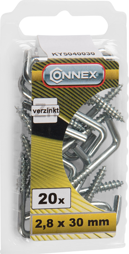 Connex klemskrue 2,8x30 20 stk vz - ky5040030