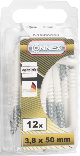 Connex klemskrue 3,8x50 12 stk wi - ky5060050