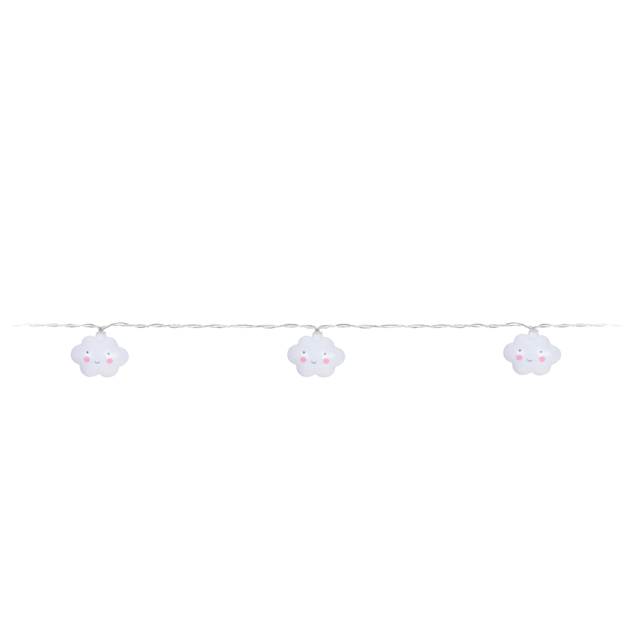 Ledverlichting slinger wolkjes 150cm
