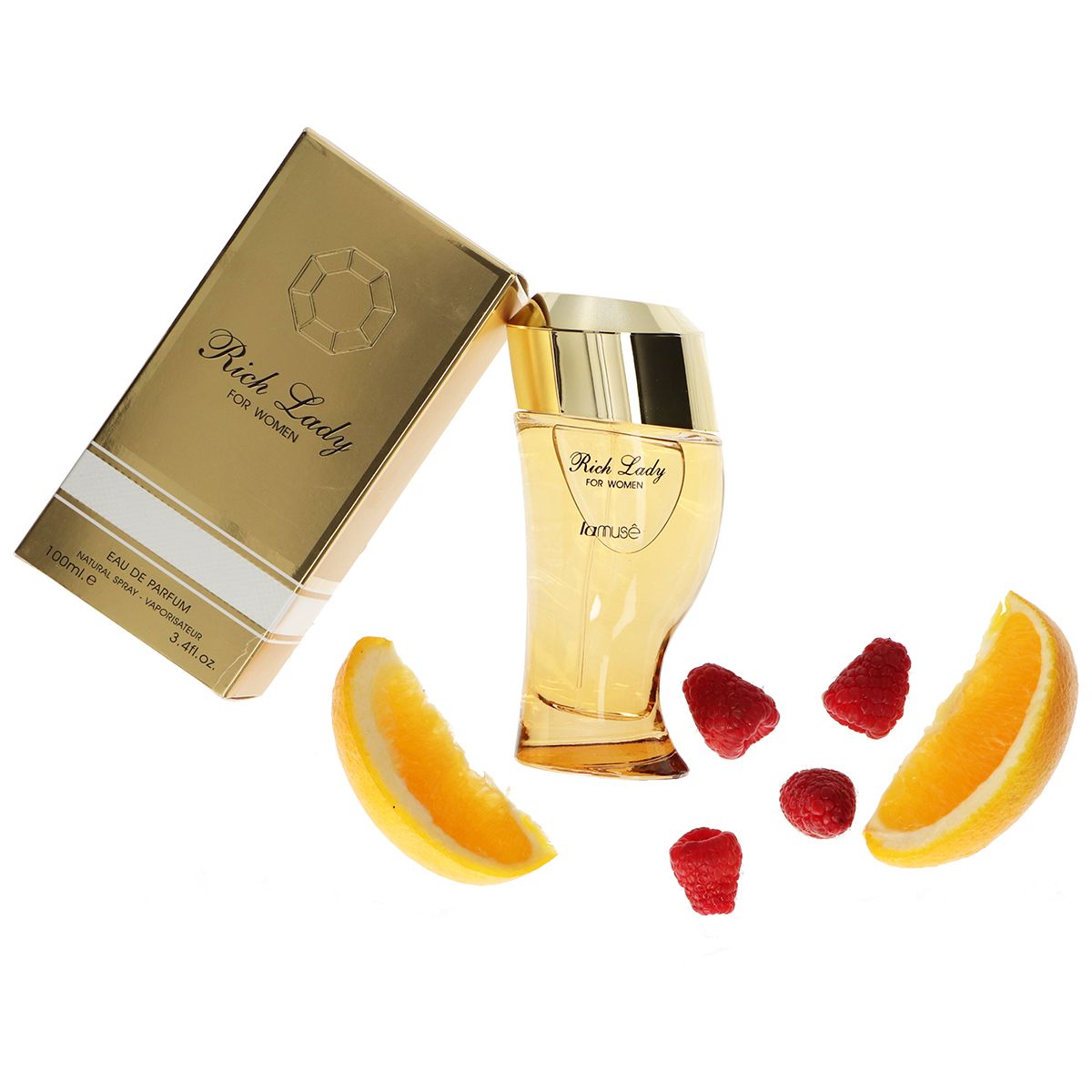 Lamusê by lattafa eau de parfume spray dame rich lady 100ml