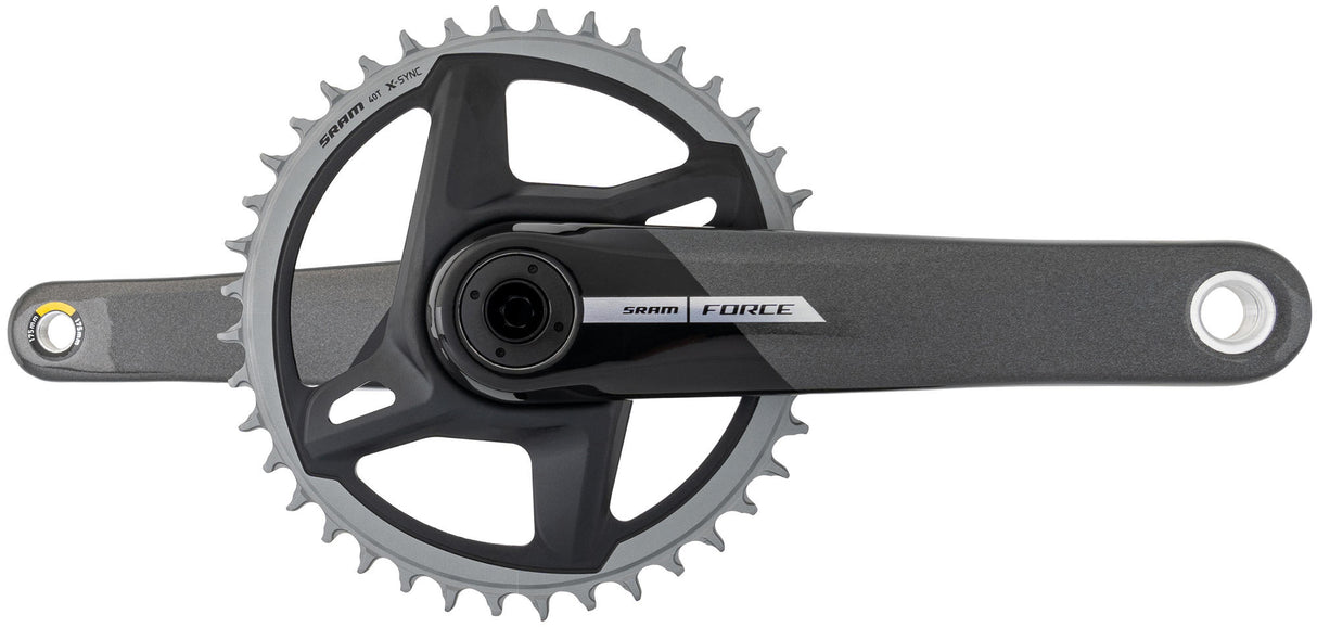 Sram kranksæt kraft 1 etap akser 40t 175mm grå