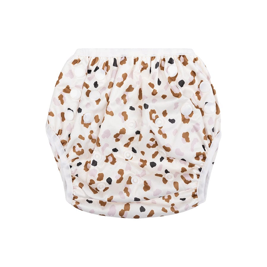 Leopard | khaki vaskbar badeble