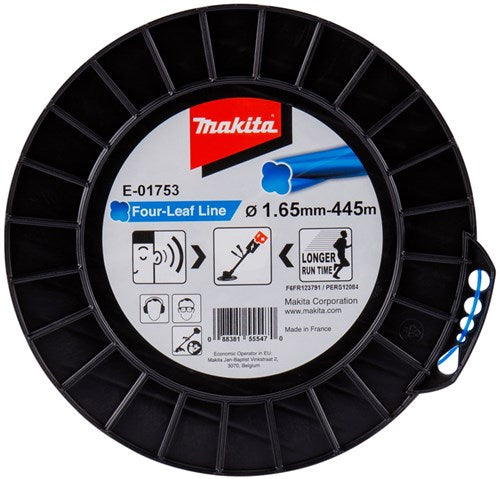 Makita tilbehør Makita klippelinje firebladet blå 445 m ø 1,65 mm - e-01753