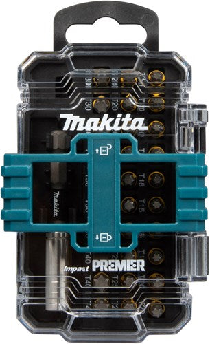 Makita tilbehør slagskruetrækker bit sæt torx 31-delt - e-25111