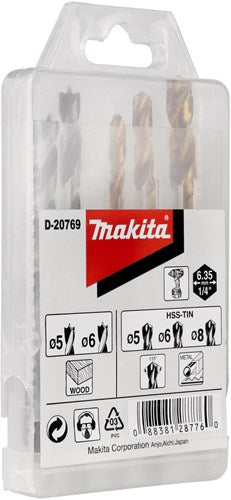 Makita accessoires d-20769 borenset zeskant 1 4 vorm e - d-20769
