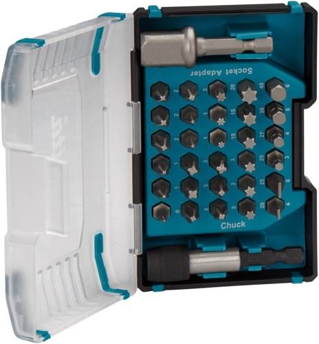 Makita tilbehør skruetrækker bit sæt 32-delt - d-65084 d-65084