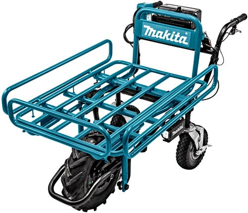 Makita dcu180zx1 | trillebør 18v | med stativ til transporthjælp | uden batterier og oplader, i æske - dcu180zx1