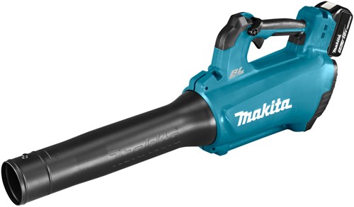 Makita dub184pt4j | lxt batteri løvblæser 18v i mbox (4x 5.0ah batteri + dc18rd duo oplader) - dub184pt4j