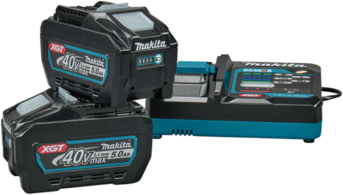 Makita startsæt xgt dc40ra 2x bl4050f | 40v 5.0ah batteri - 1911v6-0