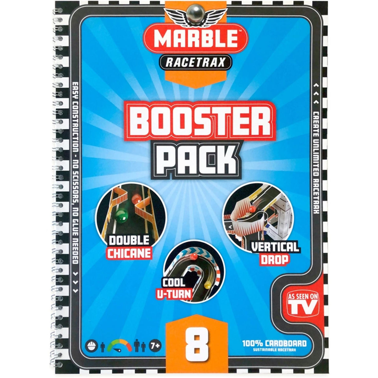 Marmor racetrax marmor bane booster pakke forlænger 8 ark
