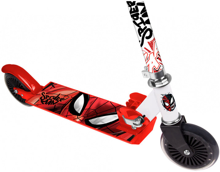 Marvel spider-man 2-hjulet børnescooter drenge aluminium rød