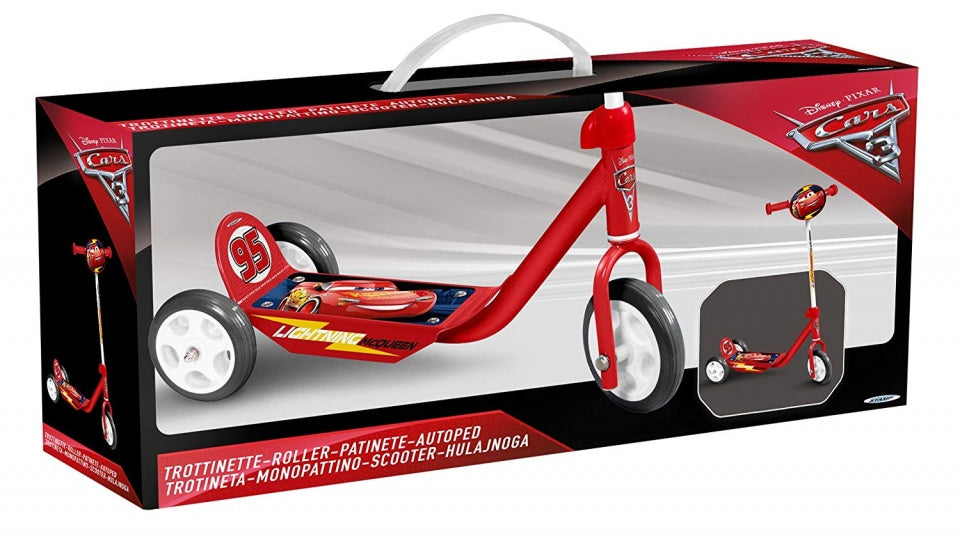 Disney 3-Wheel Kids Step Foot Brake Boys Red