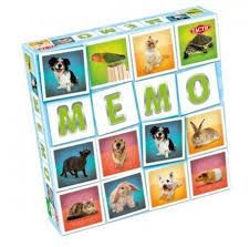 Taktisk memo kæledyr - memo spil - find de rigtige par - hunde, katte, kaniner og andre kæledyr - brætspil for børn og familier - 2 til 6 spillere - fra 3 år