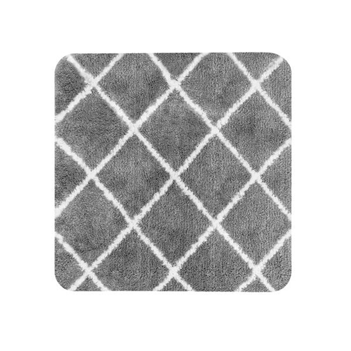 Dutch House Menton toiletmåtte til væghængt toilet 60x60cm grå