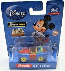 Van der Doelen Disney minibil lavet af metal, Mickey Mouse bil, 5 cm høj