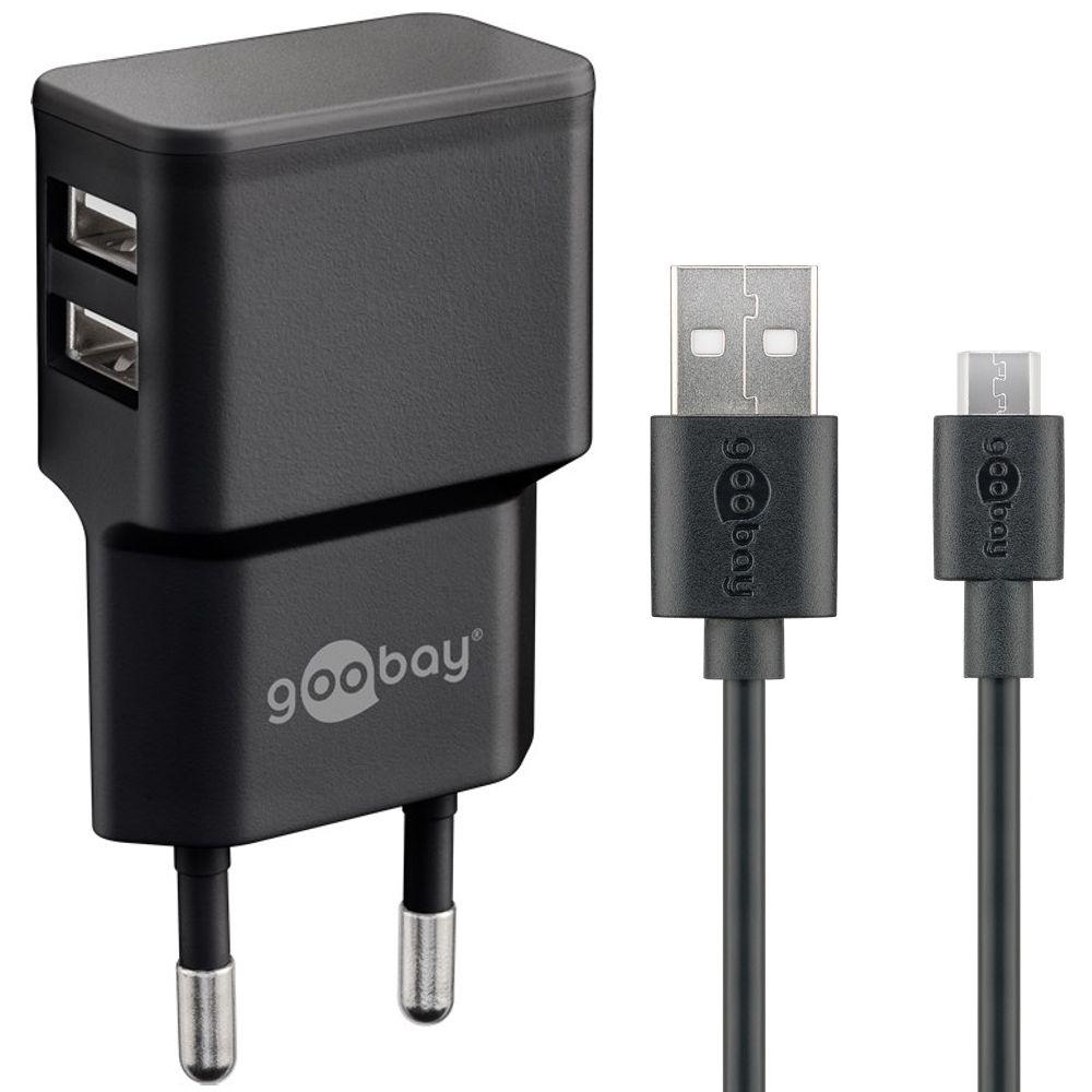 Micro USB oplader - 2.400 mA