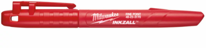 Milwaukee tilbehør fine point markør - rød - 1 stk - 48223170