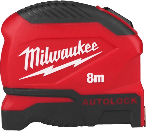 Milwaukee målebånd autolås | 8m x 25mm - 4932498774