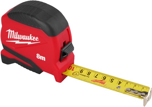 Milwaukee målebånd kompakt gen ii | 8m x 25mm - 4932498780