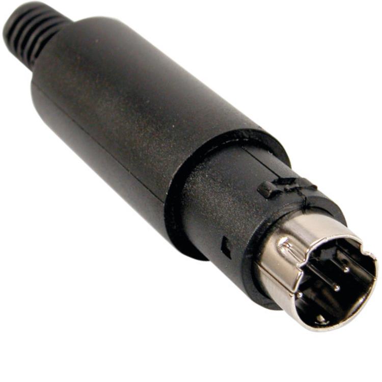 Mini-DIN stik 8-polet ed-dio-m 08 med belastning r.