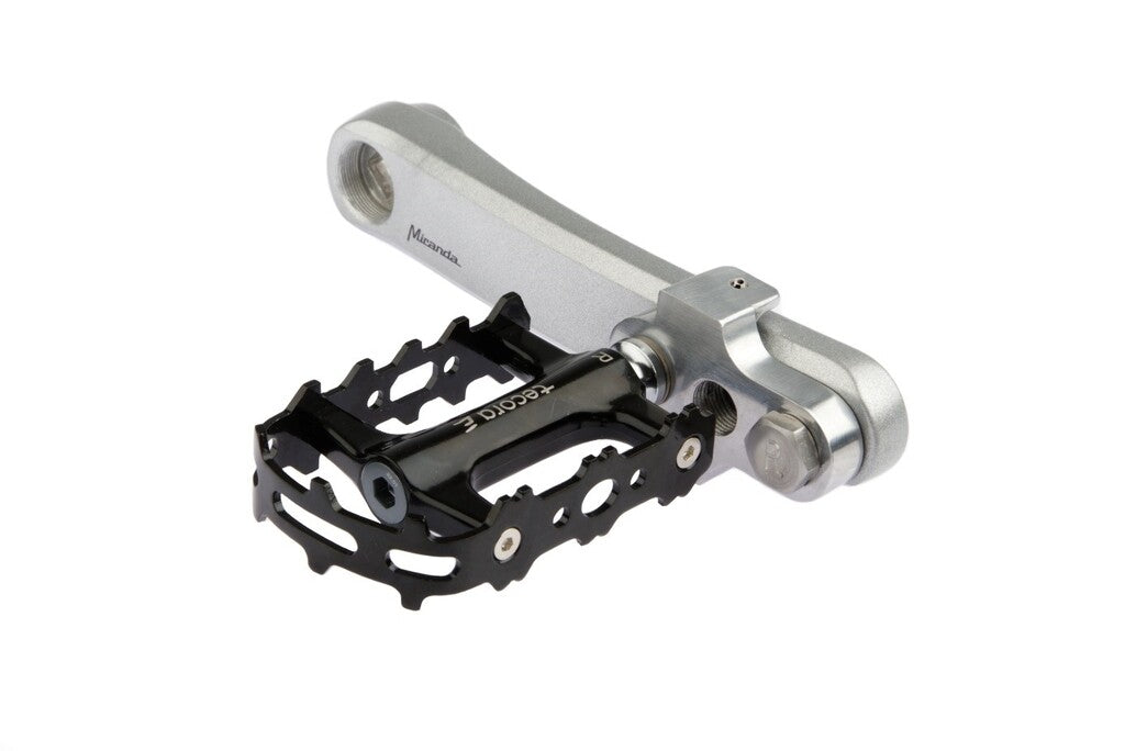 Mirage Crank Turners med rustfrit stålbolt aluminium T6 sølv