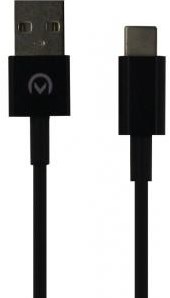 Enzo mobilize USB-C ladekabel 1m sort