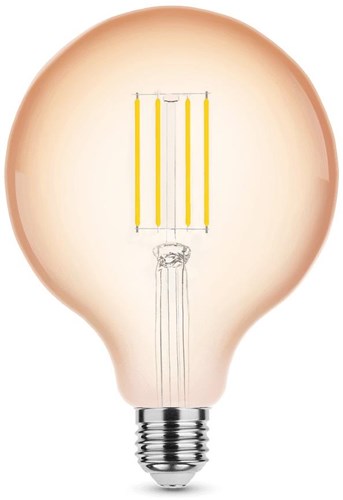 Modee LED Globe G125 E27 4-28W 1800K Filament Amber Dæmpbar - LED7490
