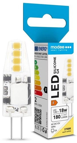 Enzo modee led stik g4 12v led cob 1,8-18w 2700k klar - led0088