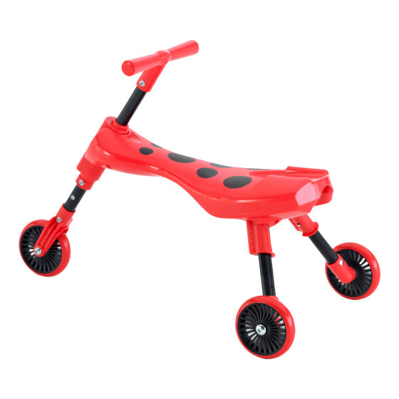 The bugs scuttlebug beetle balancecykel med 3 hjul junior rød sort