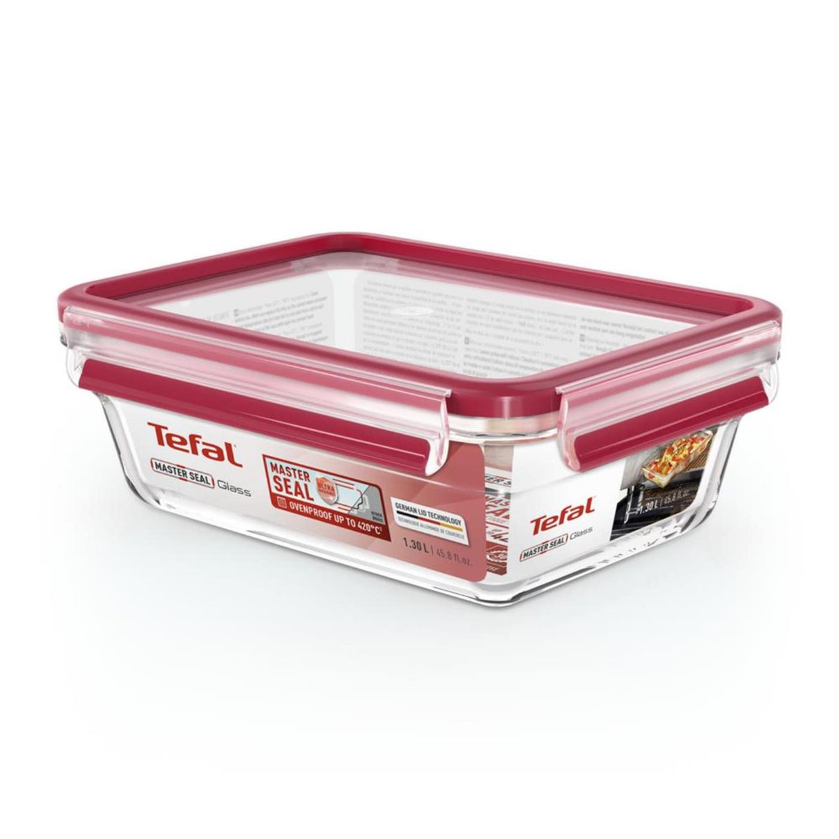 Tefal master tætningsglas 1,3 l rektangulært