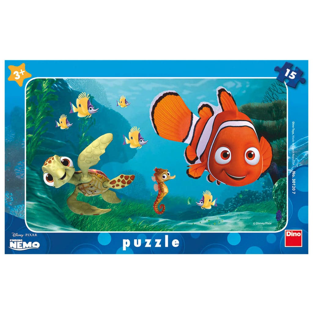 Dinotoys dino puslespil - disney pixar nemo ramme puslespil - 15 brikker