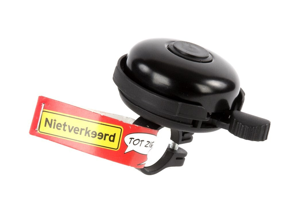 Ikke galt med klokke ø55mm aluminium nylon klap vedhæftning, sort