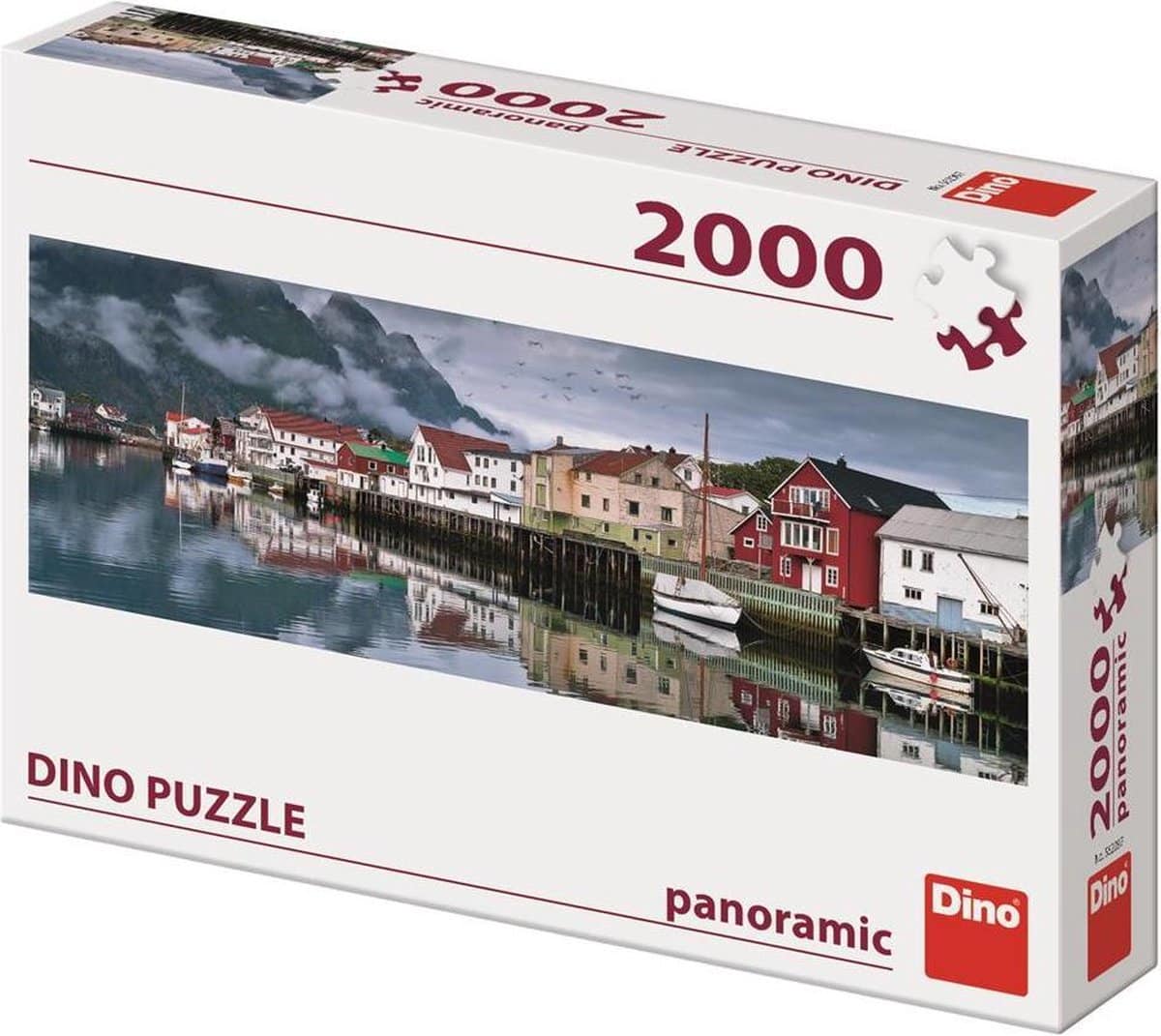 Dinotoys dino puslespil - fiskerby i Norge - 2000 brikker