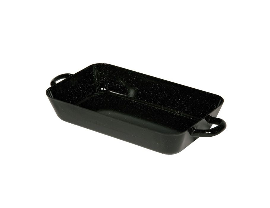 Riess bageplade med håndtag - emalje - 26 x 17 cm