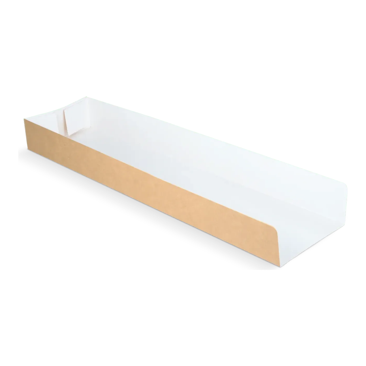 Takeaware paninibakke 28x7x3cm kraft hvid (1000 stk.)
