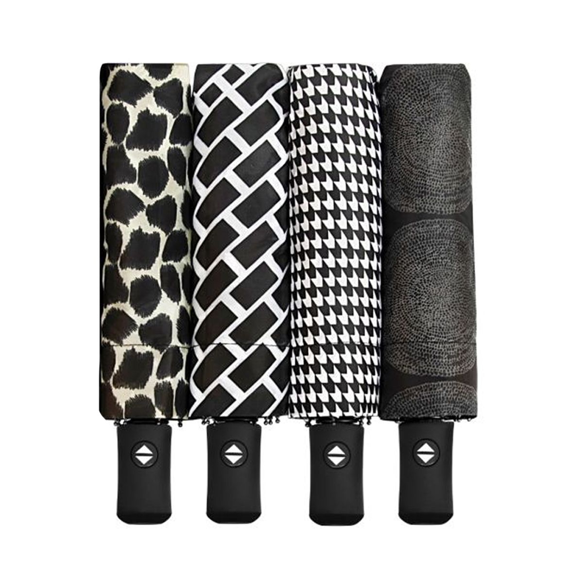 Impliva falconetti paraply åbner automatisk + luk mini størrelse design assorteret