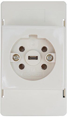 Enzo perilex deksel met perilex stopcontact voor lasdoos creme power - 4047815