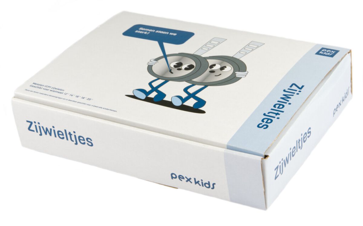 Sidehjul Pexkids 12-20 krom