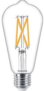 Philips led st64 e27 5,9-60w filament helder warmglow blister - 5102586