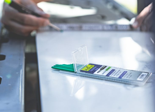 Billede et refill sæt | 10x hvid | vandtæt | adry 4043 | 10 pen sæt | 1 stk - 4043 - 4043