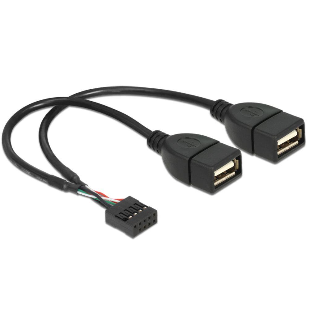 Fastgør header til USB A-kabel