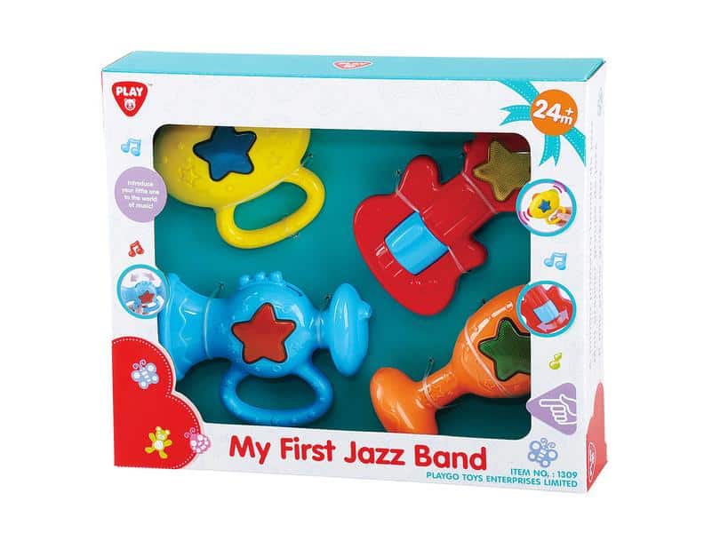 Playgo - 4 farverige musikinstrumenter