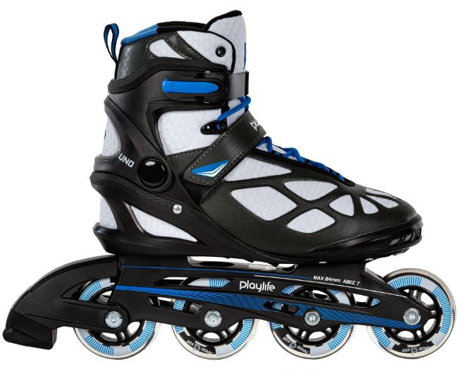Playlife Inline Skates Black 80 Softboot 82A sort størrelse 40