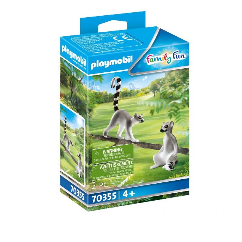 Playmobil - 70355 familie sjovt par ringhale-lemurer